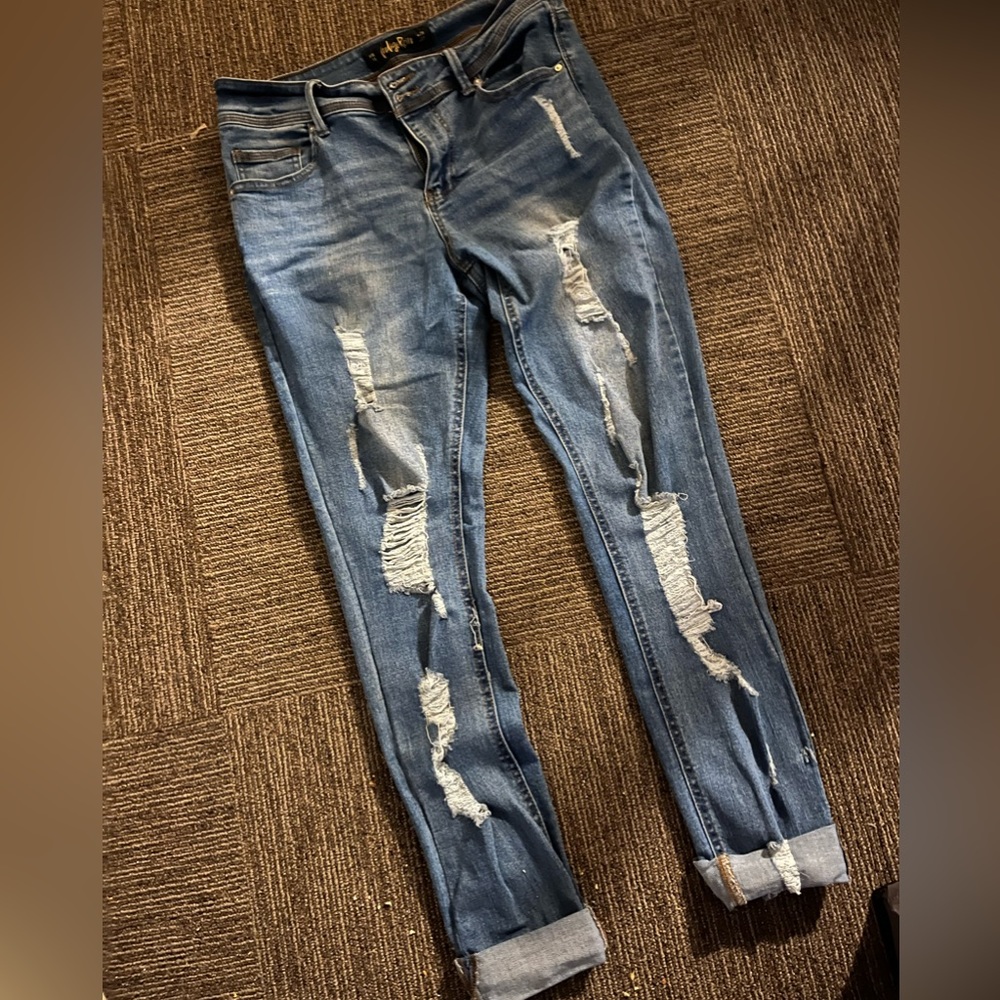 Indigo rein mid rise skinny jeans